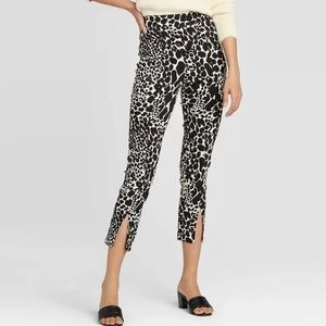 Who What Wear from Target slit front ankle length stretchy pants